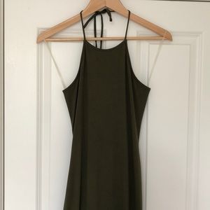 Windsor bodycon maxi dress olive green